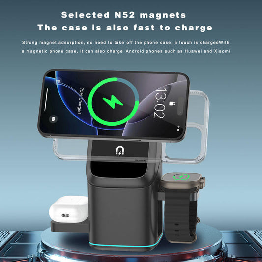 All-in-One Wireless Charging Stand – Nightstand Phone Holder™