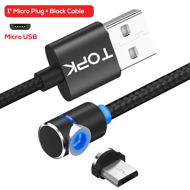 Rotate Magnetic Charge Phone Charging Cord Wire