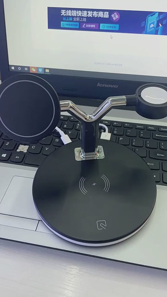 Compatible with Apple, 3 In 1 Magnetic Wireless Charger™